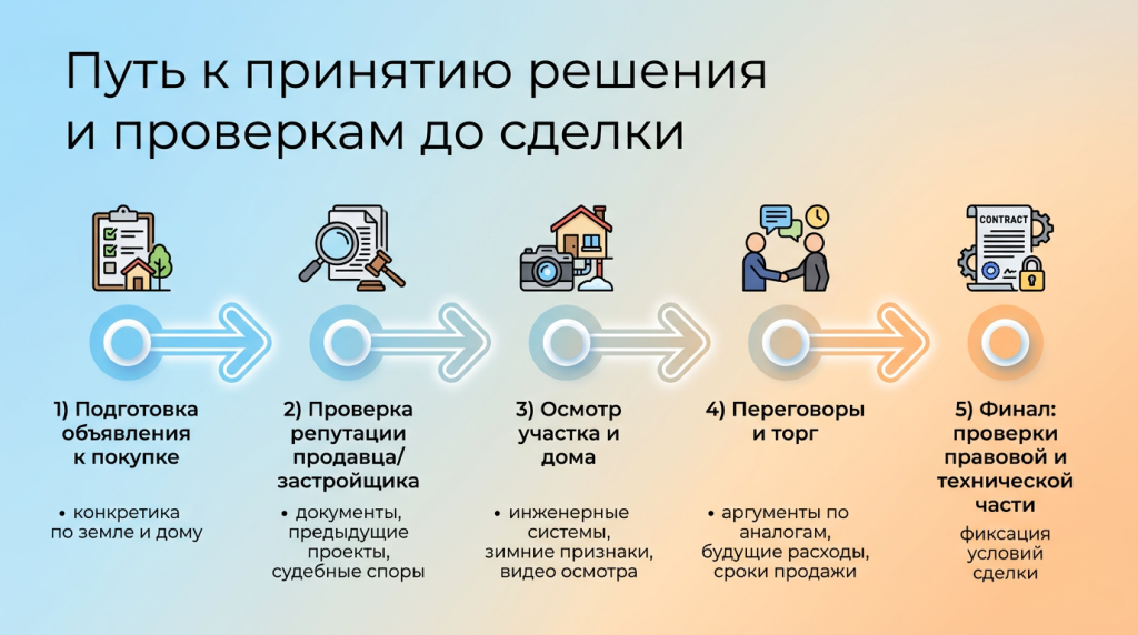 Путь к принятию решения и проверкам до сделки